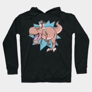 Jesus On The T-Rex Dinosaur Dino Hoodie